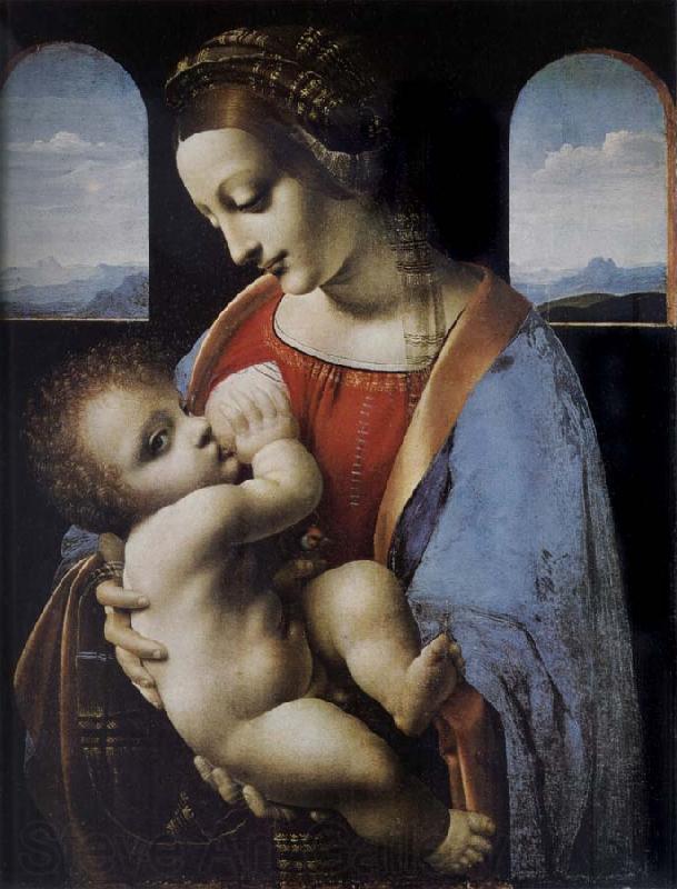 LEONARDO da Vinci Madonna and Child Norge oil painting art